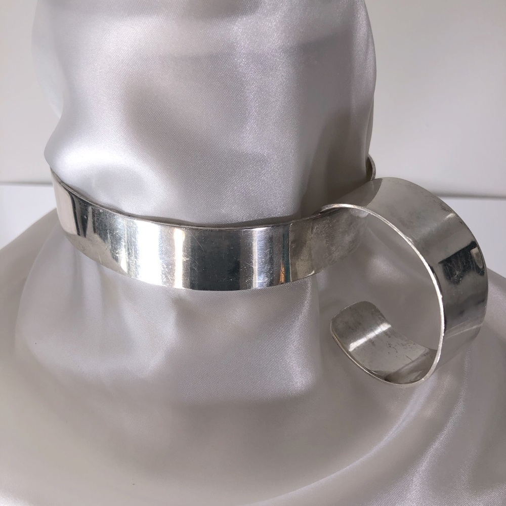 VERSANI 925 VINTAGE CHOKER & MATCHING CUFF SET STERLING ITALY FLAGSHIP STORE NYC
